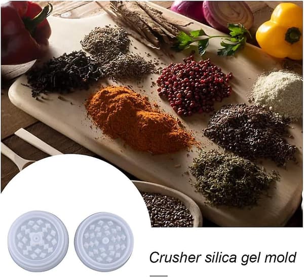 2 stk. Urtemølle Silikoneform Grinder Silikoneharpiksform med Effektiv