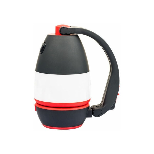 Uppladdningsbar LED-campingljus, 3-läges campinglykta, campingvandringsljus och stormljuslyktor, vattentät (svart röd)