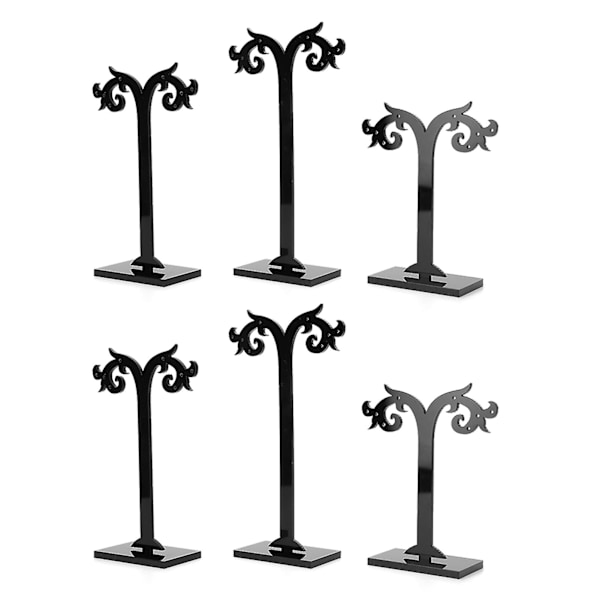 2 sæt DIY samling akryl øreringe smykker display stand arrangør opbevaringsstativ