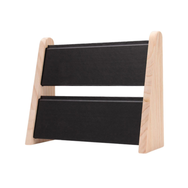 Træ Halskæde Display Stativ Rack Smykker Bordplade Display Board Sort