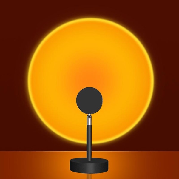 Auringonlaskun projektio led-lamppu, sateenkaarilattialamppu moderni lamppu (auringonlasku) auringonlaskumalli