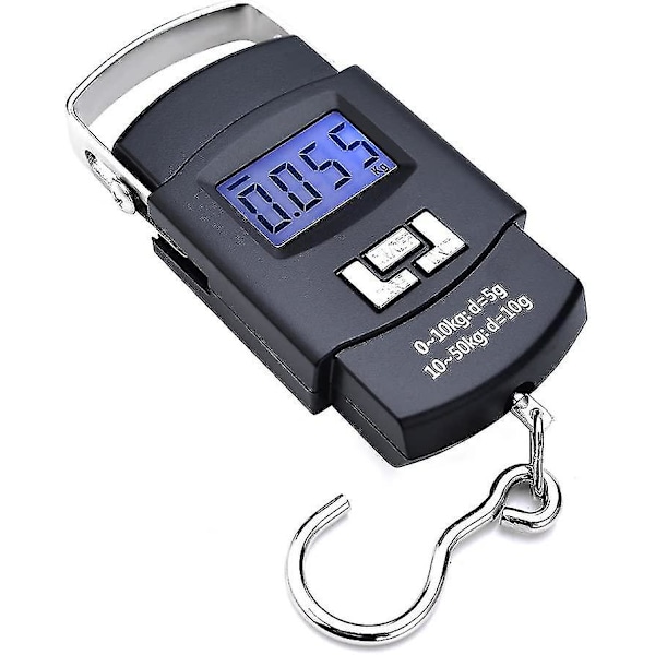 Digitaalinen vaaka matkalaukku koukku 50 kg/110Lbs elektroninen tarkkuusvaaka matkatavarat matkatavarat vaaka, Kitc