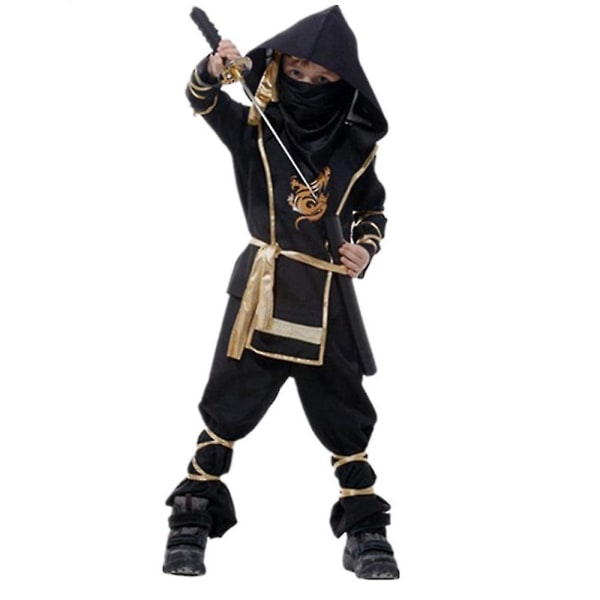 Ninja Warrior-dräkt Halloween-kostymer för flickor Pojkar Christmas Dress Up Carnival PartyM