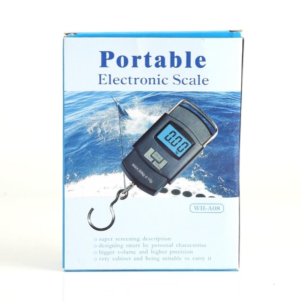 WEIHENG 50 kg LCD digital hängande bagagevåg Elektronisk minificka fiskekrokvåg