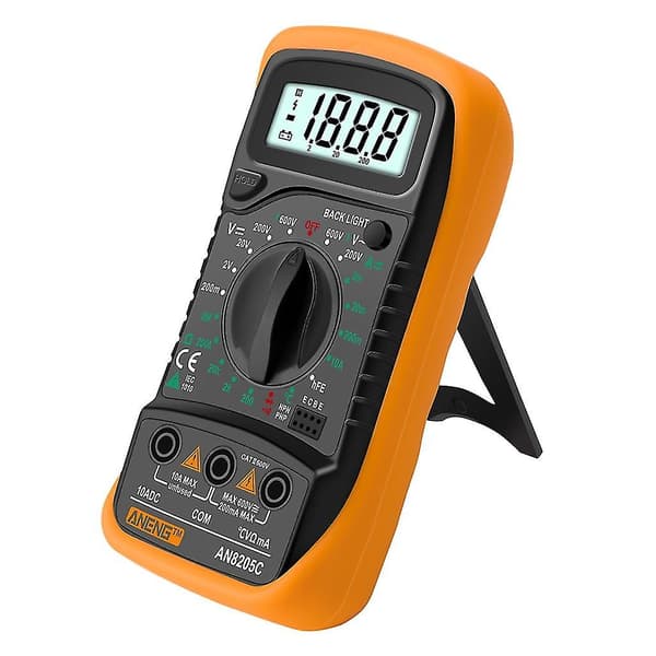 AC/DC Amperemåler Volt Ohm Tester Meter Diode Multimeter Elektrisk Tester Meter（Blå）