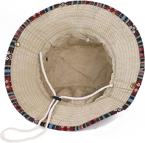 Mænd Sommer Solhatte Spand Hat Strand Boonie Hat Foldbar Fishsing Hat Til Kvinderkhaki（khaki）