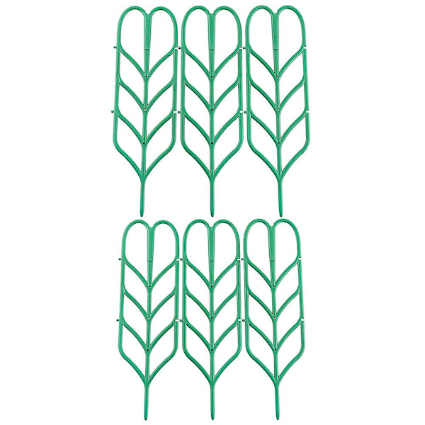 14*4\" Bladformad Trädgårdsplanter Mini Klätterplanter Stativ 6st