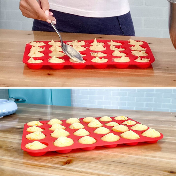 Silikon Muffinform - Silikonformar inklusive Mini 24 koppar, Regular 12 koppar