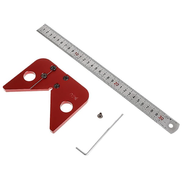 Center Scribe Gauge Center Scribe Måleværktøj Aluminiumlegering Center Finder