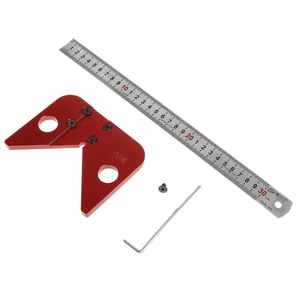 Senter Scribe Gauge Senter Scribe Måleverktøy Aluminiumlegering Senter Finder