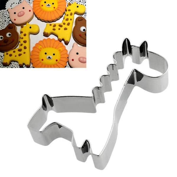Karikatyr Rostfritt Stål Biscuit Form Giraff Form Djur Biscuit Form Tårta Bröd Form Bakverktyg