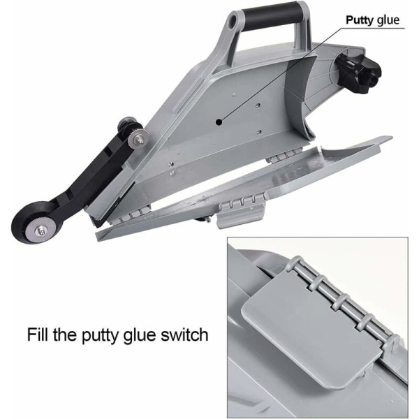 Banjo Grå Gipsskarvtejp Verktyg med Vändbar Invändig Hörnvals - Gipsskiva Tätningsfog Kit - Platt Box Finisher Kit