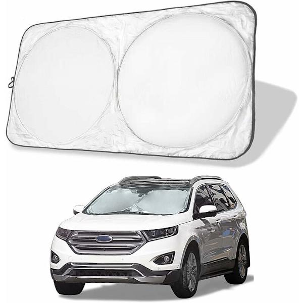 Bilsolskydd Inredning Solskydd Vindruteskydd Fällbar Anti-UV för Universalbilar SUV:ar (150x85cm)