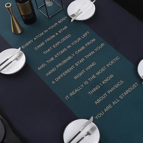 Rektangulär bordsduk i tyg, vattentät bordsduk
