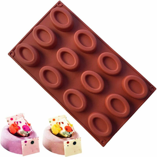 Silikonform för muffins, cupcakes och gelé
