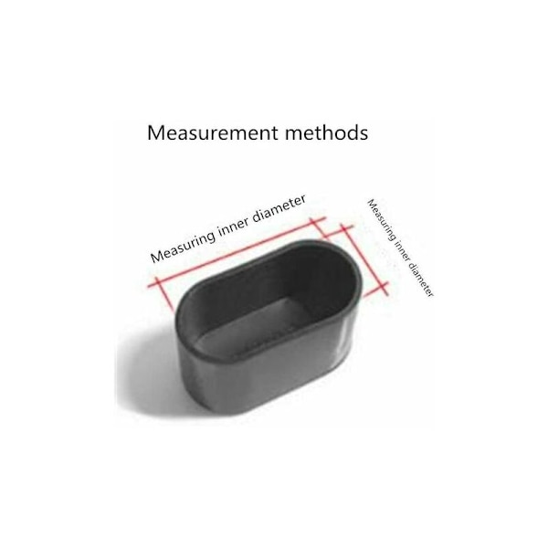 Stolsbensöverdrag Oval Silikon Möbelbensöverdrag Golvskydd 8-24st Transparent/24st 15x30mm