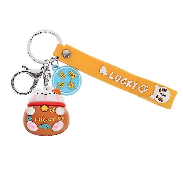 Cat Keychain Pendant Japanese Style Fortune Cat Keyring For Purse Decoration