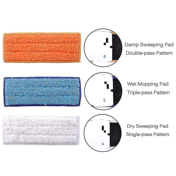 5 stk. vaskbare moppepuder til Irobot Braava Jet 240 241