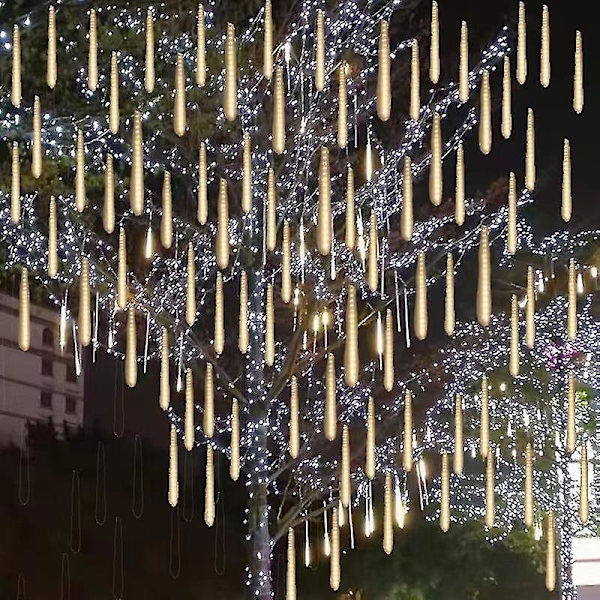 Ulkoilukoriste 8 LED-meteorivalot laastarivalaistusprojekti baari piha joulujärjestely minä