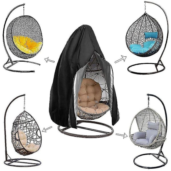Patio Hängande Stolsskydd-ägg Gunga Cocoon Stolsskydd, utomhus