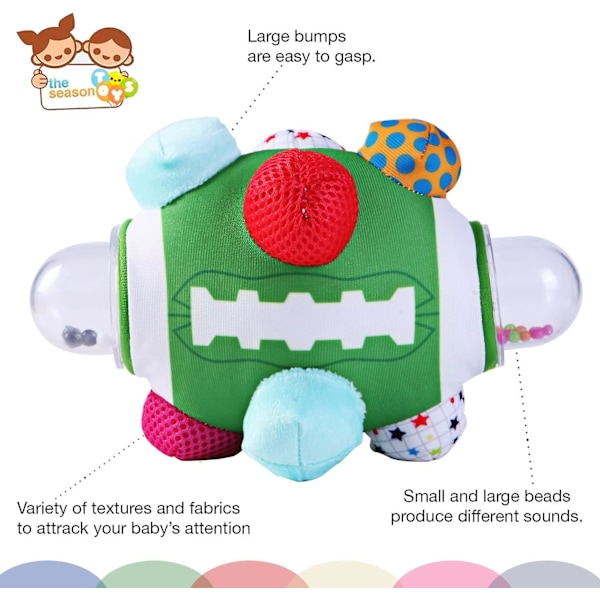 The Season Toys Pehmeä Jalkapallo Pompulapallo Vauvoille Pojille Ja Tytöille