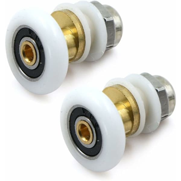 Duschrum Dörrulle - Skjutdörr Rulle Mässing Duschrum Dörr Rulle Tillbehör Hårdvara Verktyg 4PCS 23mm