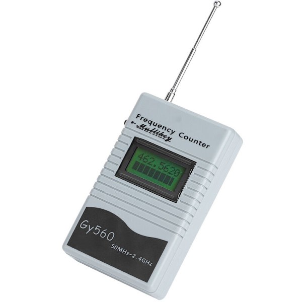 GY560 50MHz till 2.4GHz Bärbar Frekvensräknare, Tvåvägs Radiofrekvensmätare för Bil, Båt