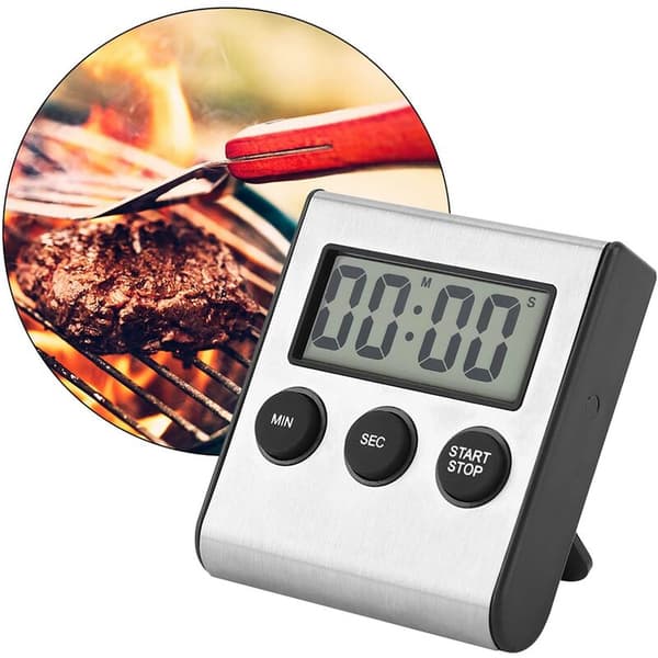 Digital Kök Timer Skrivbord Vägg Timer Alarmklocka med Hög Alarm Stor Siffra
