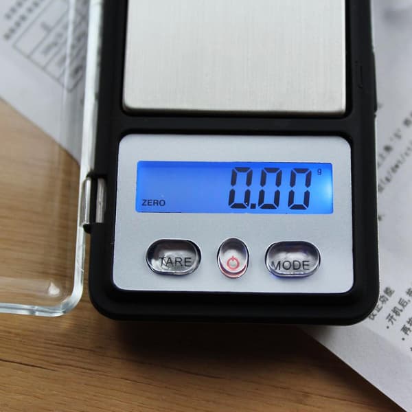 Lommevekt Mini Elektronisk Digital Gram Vektskål 0,01g Gull