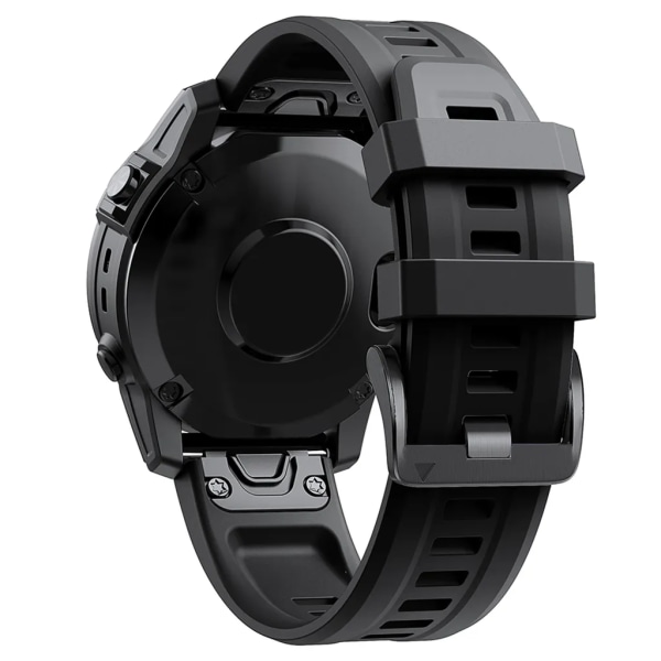 20MM handledsrem silikon snabbspänne för Garmin Fenix ​​7S/6S/6S Pro/5S/5S Plus/Descent Mk2S Watch Accessory (svart) Svart