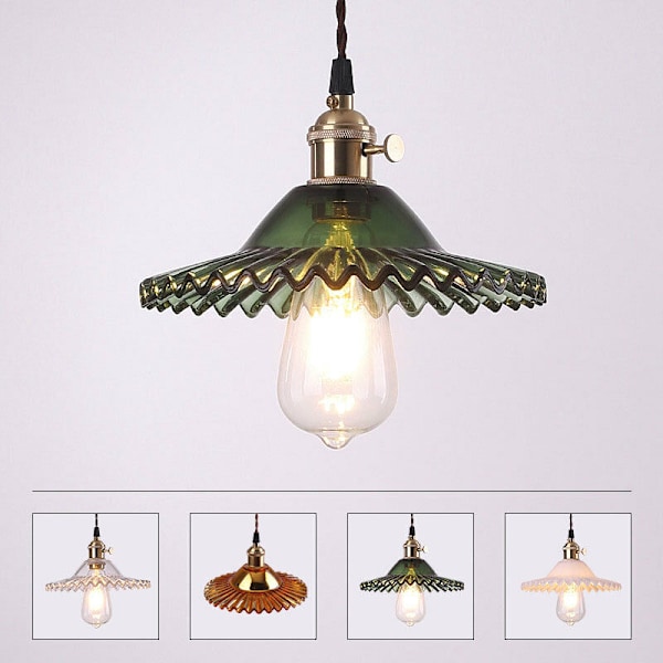 E27 industriella retro glaslampor - hängande reflekterande taklampor reflekterande taklampor