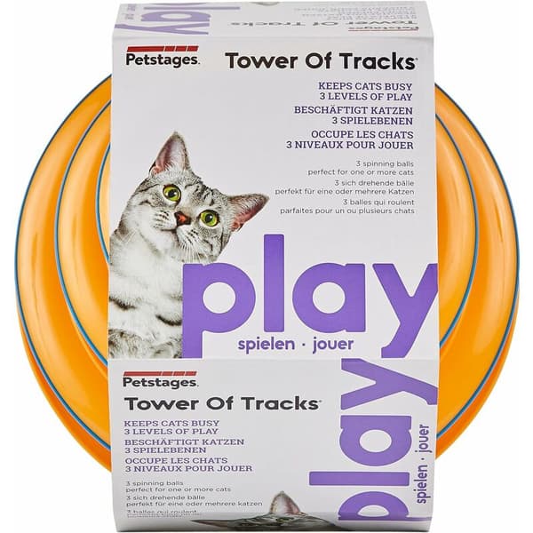 Torn av spår lek torn - Katt/Interaktiv/3 nivåer