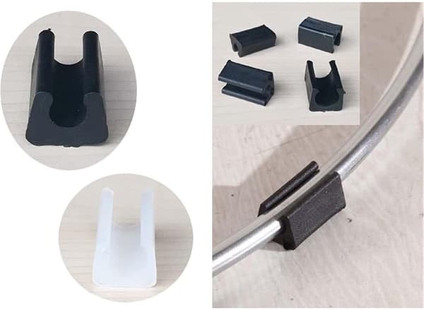 32 stk. stolbenfotglider rør endehette bufferhette stopper møbelgulvbeskytter U-form plaststolhetter (10mm, svart)
