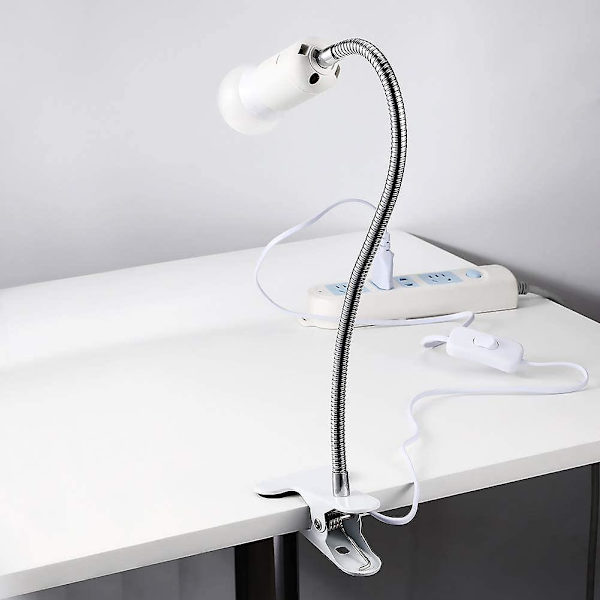 Led-pöytävalaisimen jalusta, 400 mm:n hansikaulan lamppupidikejalusta, 360 asteen kierto, E27-kierteinen portti lukemiseen/meikkiin/yölukemiseen [energiatehokkuusluokka A]