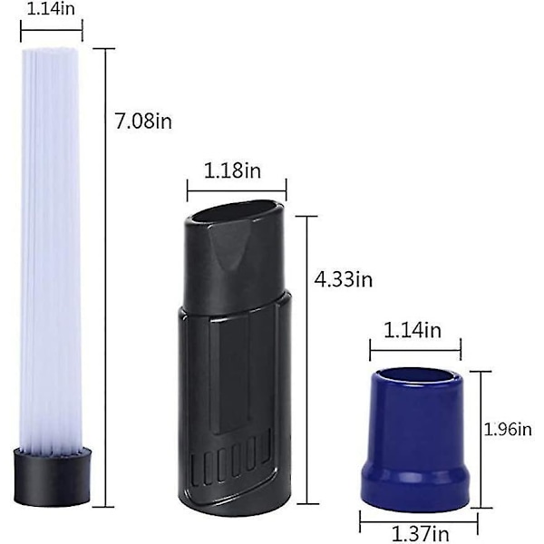 2 stk. Multifunktionel støvsuger strå rør støv snavs børste fjerner bærbar universel støvsuger Atta