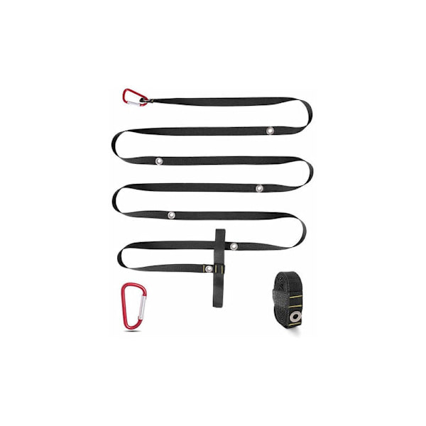 Utomhus Camping Tält Högpresterande Nylon Vindrep Multifunktionell Multifunktionell Tältrep Slinga Justerbar Tältrep Lanyard (Svart)