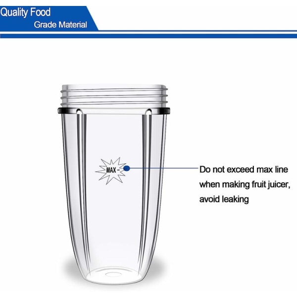 32-ounce kopp för reservdelar mixer