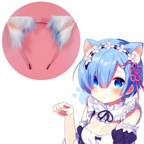 Kvinde Realistisk Pelsdyr Til Katteører Pandebånd Lolita Sød Anime Hårbøjle