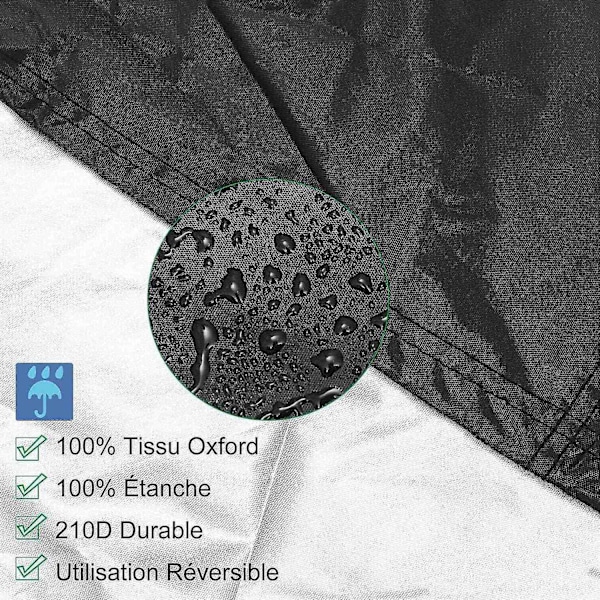 Överdrag för trädgårdssäng, 210D