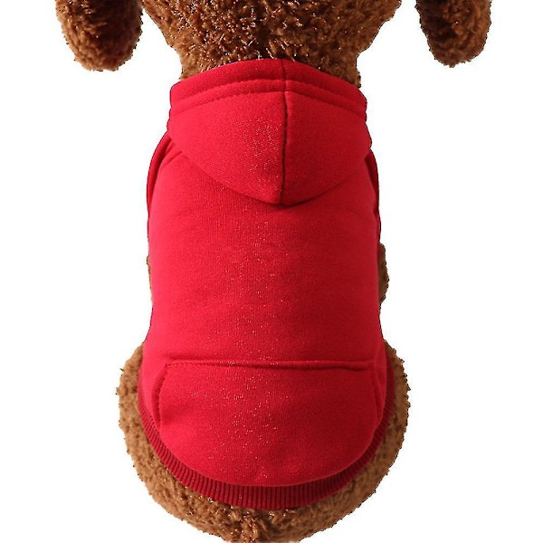 Hoodie til kæledyr, efterår/vinter hoodie til hunde, varme kæledyrsben - S -