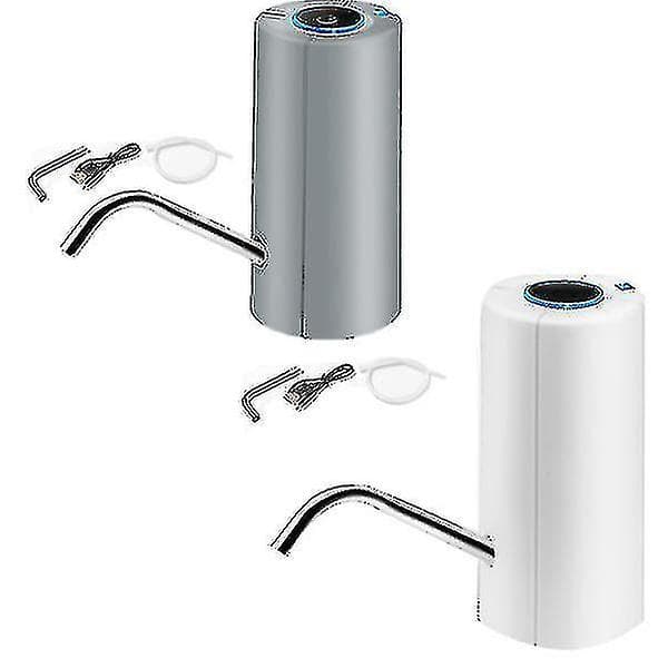 Bärbar Vattenflaska Pump Vikbar Vattenpump Usb Automatisk Dispenser Pump Knappkontroll