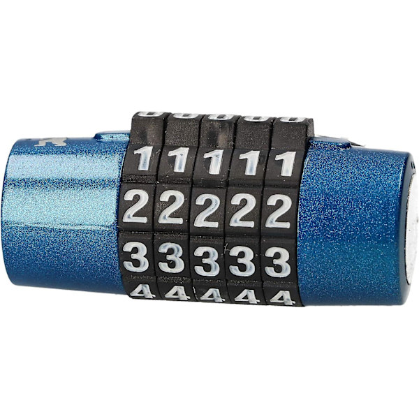 7 mm runt 5-siffrigt kombinationshänglås