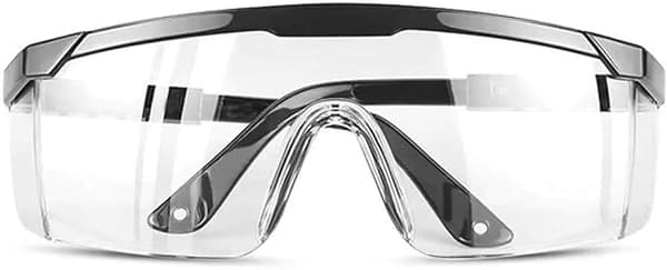 2-pack skyddsglasögon, klara linser, stänk-, vind-, damm- och UV-skydd