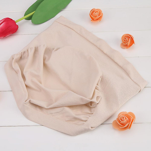 Maternity Graviditet Mage Stöd Bälte - Sömlöst Elastiskt Band för Prenatalvård (Beige, Storlek M)