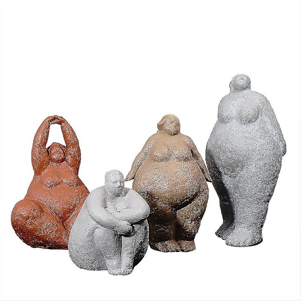 Mike Lady Figurine Skulptur Kvinna Staty Yoga Gåvor Polyresin Dekor Konst 13,7 tum