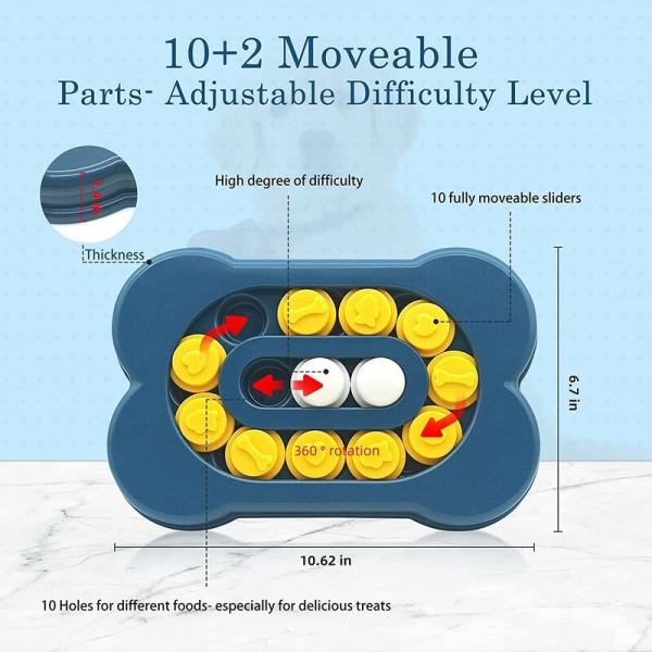 Hundleksak Smart, Hundleksak Smart, Familjehundleksak, Hundleksak Valp, Hundleksak Oförstörbar, Slow Feeder IQ Pusselskål