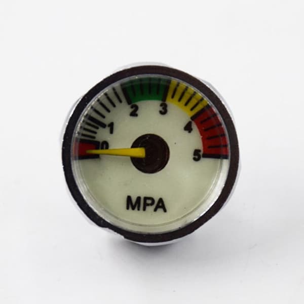 Kompakt däcktrycksmätare Högtrycksmätare Ljusstark tryckmätare 25mm（m8，0-30mpa）