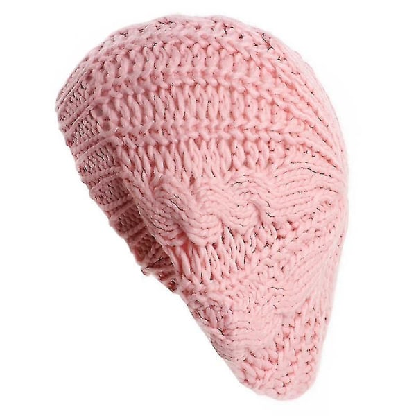 1 stk Unisex Fashion Dame Herre Strikket Ull Baggy Beanie Hat Vinter Varm Oversized Utendørs_s