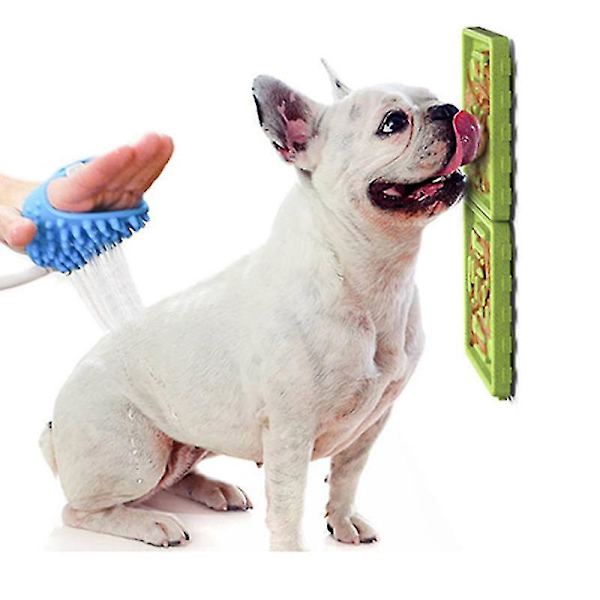 4 st Hundar Långsam Matare Bricka, Hund Slick Pad Med Sugkopp, För Husdjur Bad Och Husdjur Ångest Rel