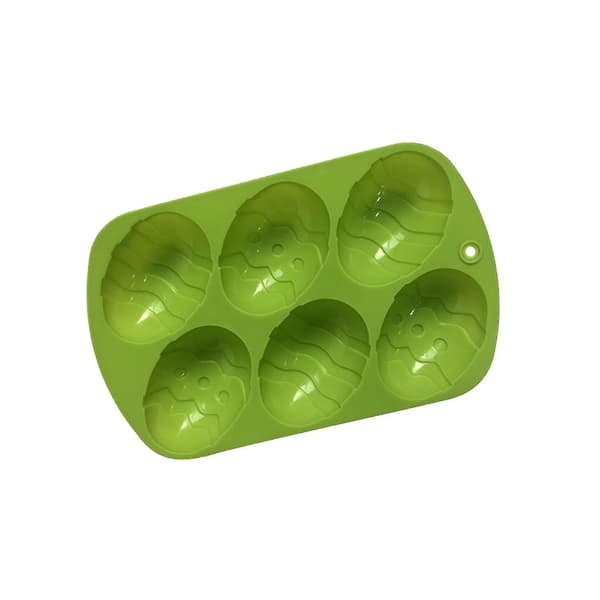 6 Påskeæg Silikone Chokoladeform DIY Kreativ Bageform Kageform